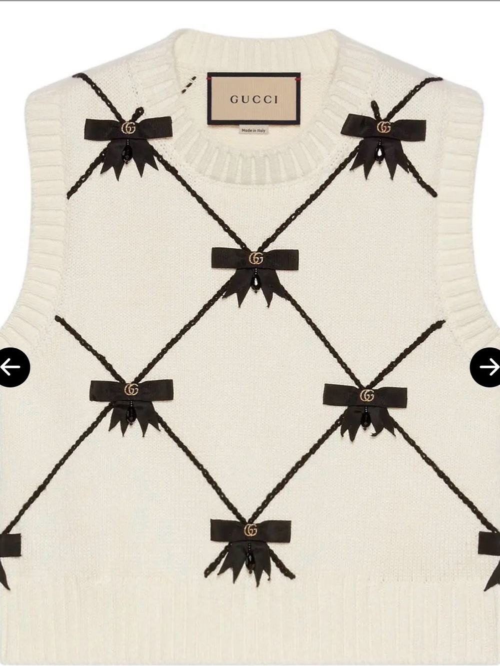 Gucci Cream Tank Top